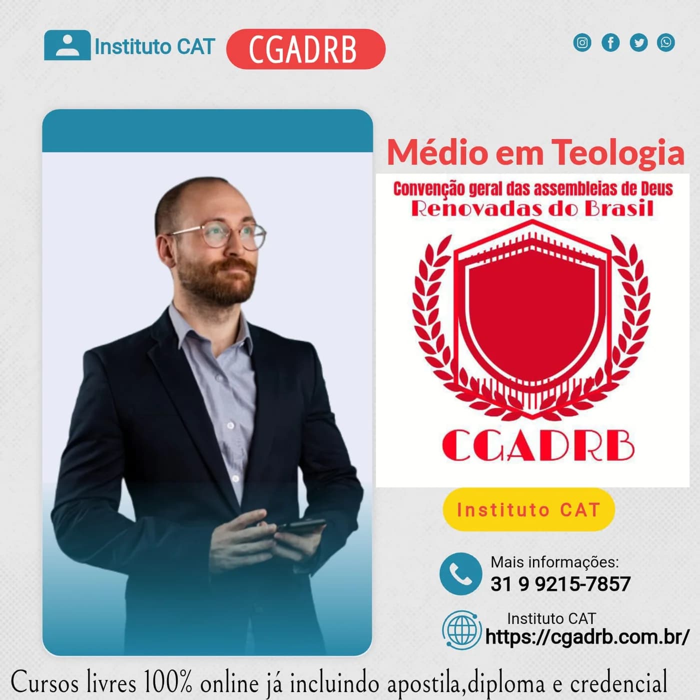 Capa do Curso Médio de Teologia